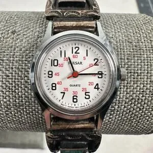 Pulsar Watch Womens 23mm Southwestern Green Stone Watch Tips New Battery Pulsar Women main image 3